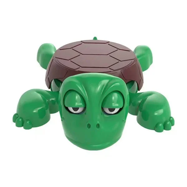 Green and brown Turtle Coaster Cup Pad and Mug Holder with a decorative shell design and a funny, sleepy facial expression, used as a non-slip desk accessory or decorative hot pad