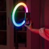 10-inch RGB Ring Light with 2.1m Tripod Stand product shot displaying key design features and visual details for e-commerce cataloging.