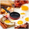 1x Mini Frying Pan with 14cm Non-Stick Surface for Eggs & Pancakes product shot displaying key design features and visual details for e-commerce cataloging.