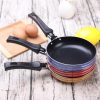 1x Mini Frying Pan with 14cm Non-Stick Surface for Eggs & Pancakes product shot displaying key design features and visual details for e-commerce cataloging.