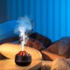 300ml Ultrasonic Flame Effect Essential Oil Diffuser and Humidifier product shot displaying key design features and visual details for e-commerce cataloging.