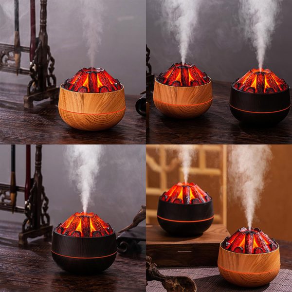 300ml Ultrasonic Flame Effect Essential Oil Diffuser and Humidifier