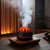 300ml Ultrasonic Flame Effect Essential Oil Diffuser and Humidifier product shot displaying key design features and visual details for e-commerce cataloging.