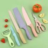 6-Piece Kitchen Knife Set with Corrugated Blade product shot displaying key design features and visual details for e-commerce cataloging.