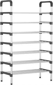 7-Layer Stainless Steel Shoe Rack product shot displaying key design features and visual details for e-commerce cataloging.