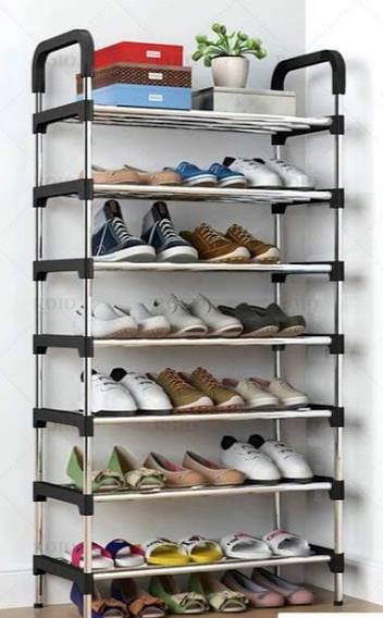 7-Layer Stainless Steel Shoe Rack