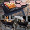 Portable BBQ Grill with Folding X-Type Frame (44cm x 27.5cm) product shot displaying key design features and visual details for e-commerce cataloging.