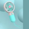 Portable Handheld Fan - USB Rechargeable Soft Silicone Mini Pocket Fan product shot displaying key design features and visual details for e-commerce cataloging.