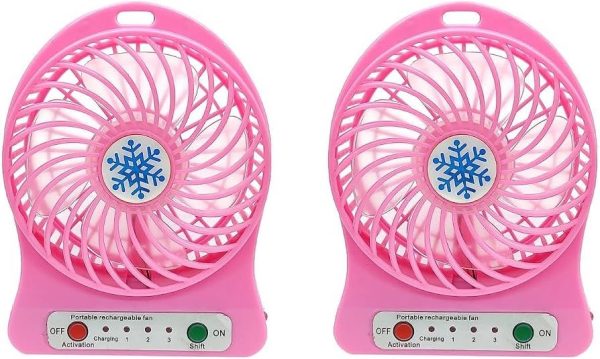 Portable Rechargeable Mini USB Fan Handheld & Desk-Mountable Air Cooler product shot displaying key design features and visual details for e-commerce cataloging.