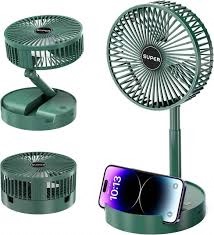 Portable Rechargeable Telescopic Folding Fan FS-21 product shot displaying key design features and visual details for e-commerce cataloging.