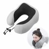 U-Shaped Memory Foam Travel Neck Pillow with Massage and Cervical Support