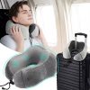 U-Shaped Memory Foam Travel Neck Pillow with Massage and Cervical Support product shot displaying key design features and visual details for e-commerce cataloging.