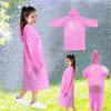 Kids Waterproof Raincoat - Reusable Thickened Transparent EVA Rainwear Suit (53 x 82cm) product shot displaying key design features and visual details for e-commerce cataloging.