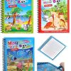 Magic Water Drawing Book with Reusable Non-Toxic Montessori Coloring Pages for Kids product shot displaying key design features and visual details for e-commerce cataloging.