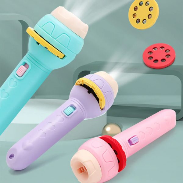 Mini Flashlight Slide Projector Toy for Kids with Image Reels (2) Mini Flashlight Slide Projector Toy for Kids with Image Reels product shot displaying key design features and visual details for e-commerce cataloging.